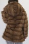 Fur - fur jacket mink pastel with hood