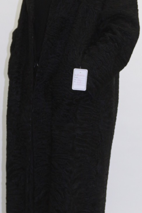 Fur coat black Persian