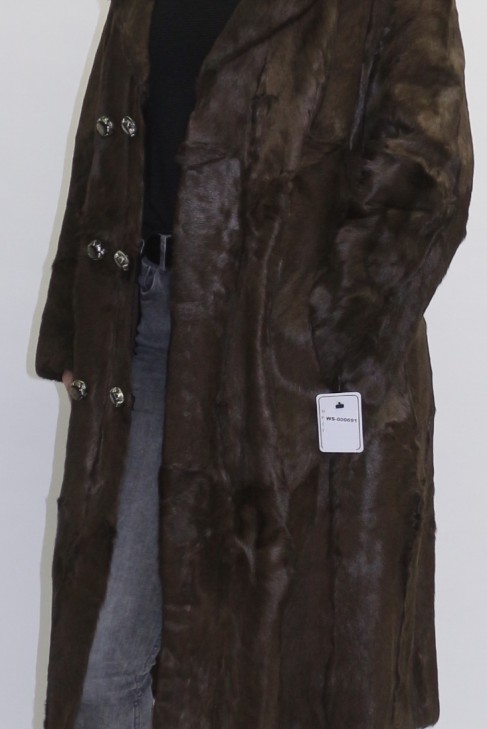 Pelz - Fell   Mantel aus Ziege braun 