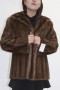 Fur fur jacket mink jacket brown