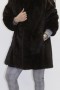 Fur fur jacket mink dark - brown