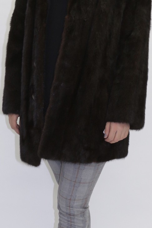Fur fur jacket mink brown ..
