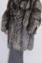 Fur jacket silver fox nature