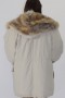 Fur fur jacket inner panel red fox pieces nature with hood