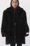 Web fur jacket black