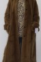 Fur fur coat weasel sheared light brown