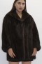 Fur fur jacket mink brown