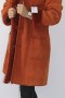 Fur fur jacket grown lamb orange