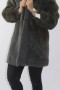 Fur jacket mink exuberant anthracite