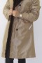 Mink fur jacket plucked fur with fabric