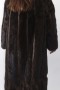 Fur fur jacket mink brown with leather