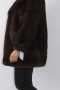 Fur fur jacket mink put on brown
