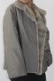 Fur jacket mink sapphire gray