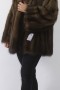 Outer fur jacket stone marten brown omitted