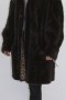 Fur fur jacket Grown mink pieces brown