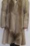 Fur coat nutria beige