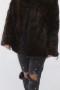 Fur jacket mink cross brown