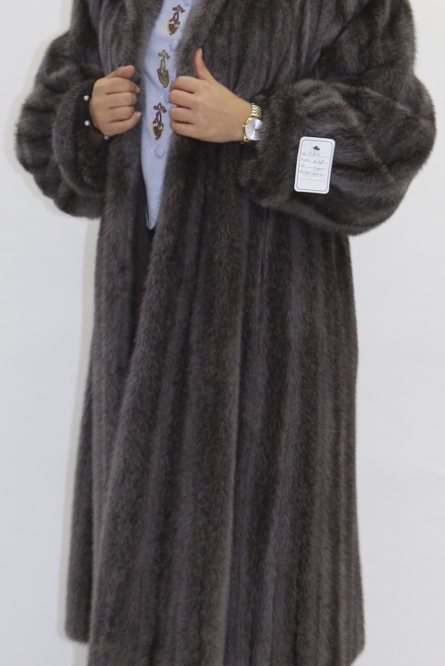 Fur fur mink coat Kohinoor anthracite colored