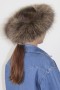 Fur headband Finnraccoon brown