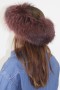 Fur headband Finnraccoon Bordeaux
