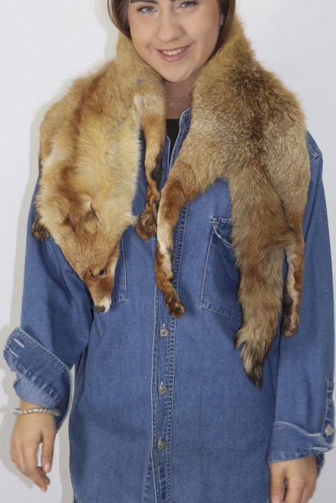Fur stole red fox nature