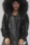 Fur jacket Indian lamb hood with Finnraccoon