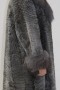 Fur coat Persian gray with blue fox anthracite