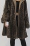 Fur jacket grown Persian with hood