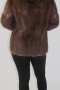 Fur jacket muskrat brown