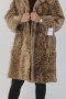 Fur jacket lamb with mink collar for crafting