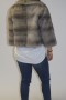 Fur fur mink jacket sapphire gray