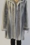 Fur jacket muskrat gray sheared