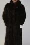 Fur coat Blackglama mink deep brown
