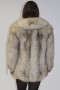 Fur jacket blue fox natural feather
