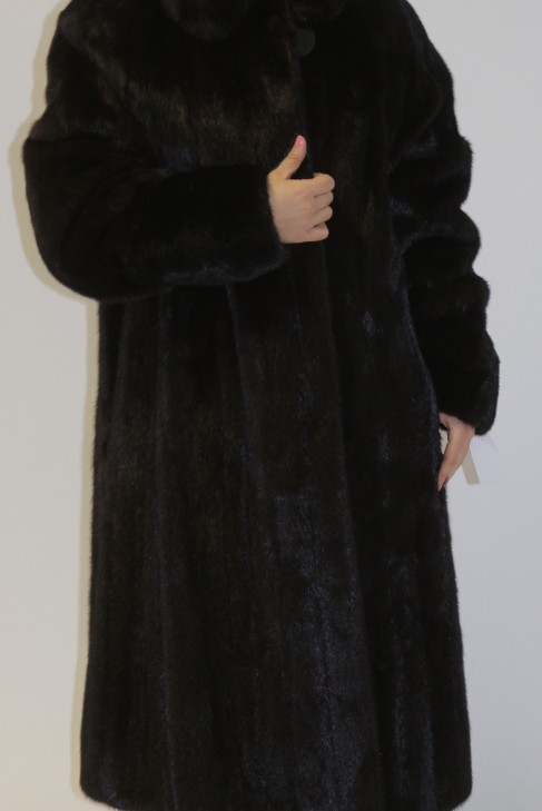 Fur coat -mink brown