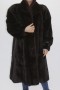 Fur coat swinger mink put on