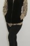 Mink fur vest with hood and chinchilla natural